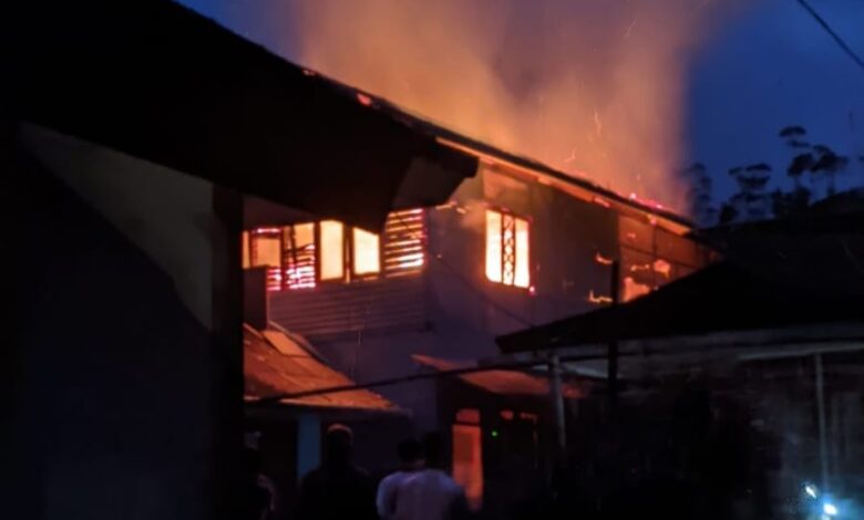 Pondok Pesantren Darul Ibtida di Cianjur Selatan Kebakaran