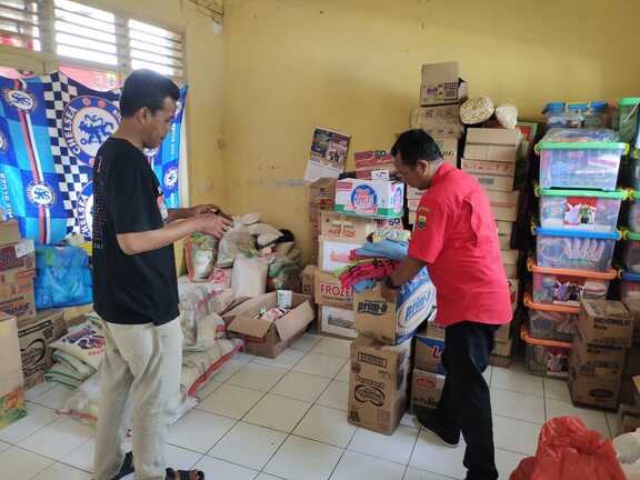 Pemerintah Desa Kertajaya Cianjur Kedatangan Bantuan Logistik