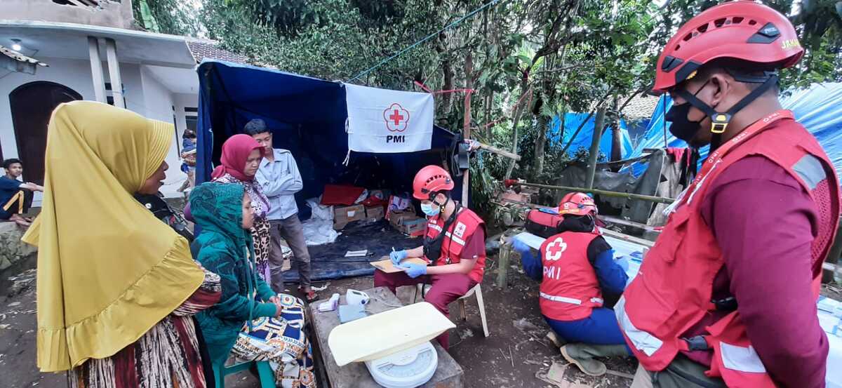 Pusdatin PMI Cianjur Hadir untuk Gempa Cianjur