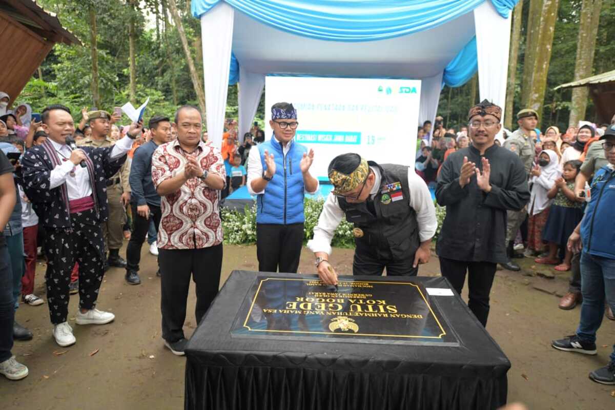 Ridwan Kamil Resmikan Revitalisasi Situ Gede Bogor