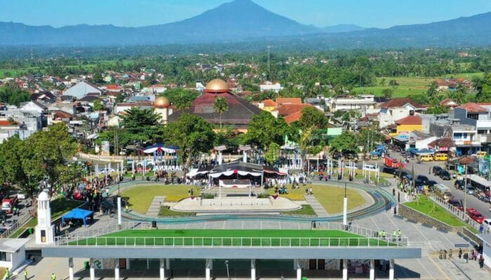 Wajah Baru Alun-alun Singparna Sudah Nampak