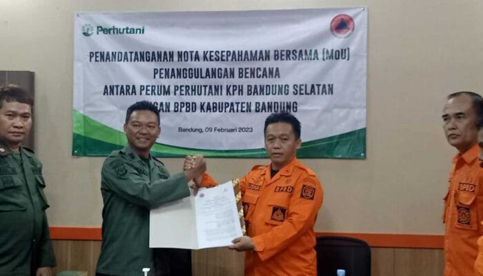 BPBD Kab Bandung dan Perhutani Bermitra Kebencanaa