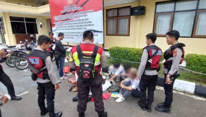 8 Pelajar SMK Nyaris Bentrok Diciduk Aparat