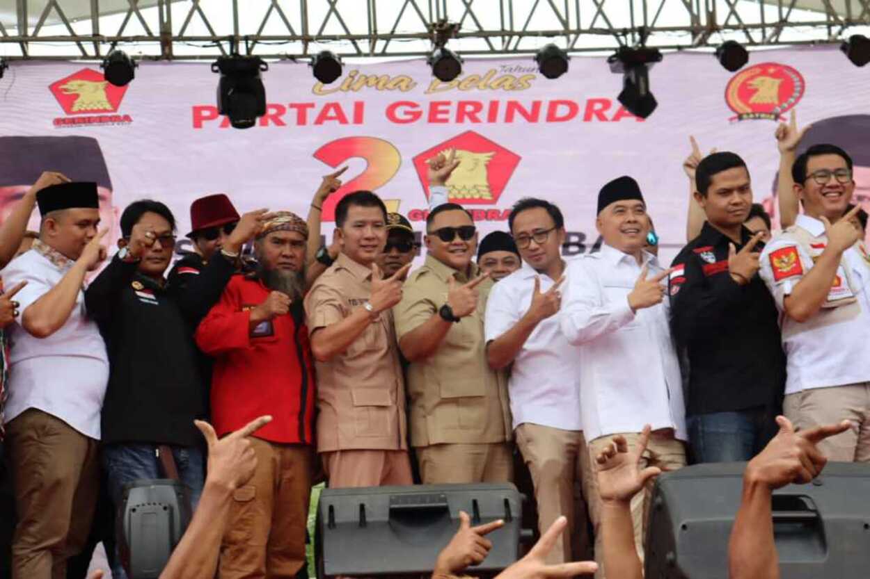 Ketua DPRD Kab Sukabumi Hadiri HUT Gerindra Ke-15