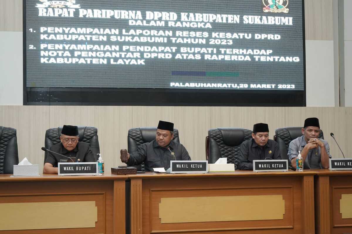 Paripurna Ke-5 DPRD Kab Sukabumi Bahas 2 Agenda