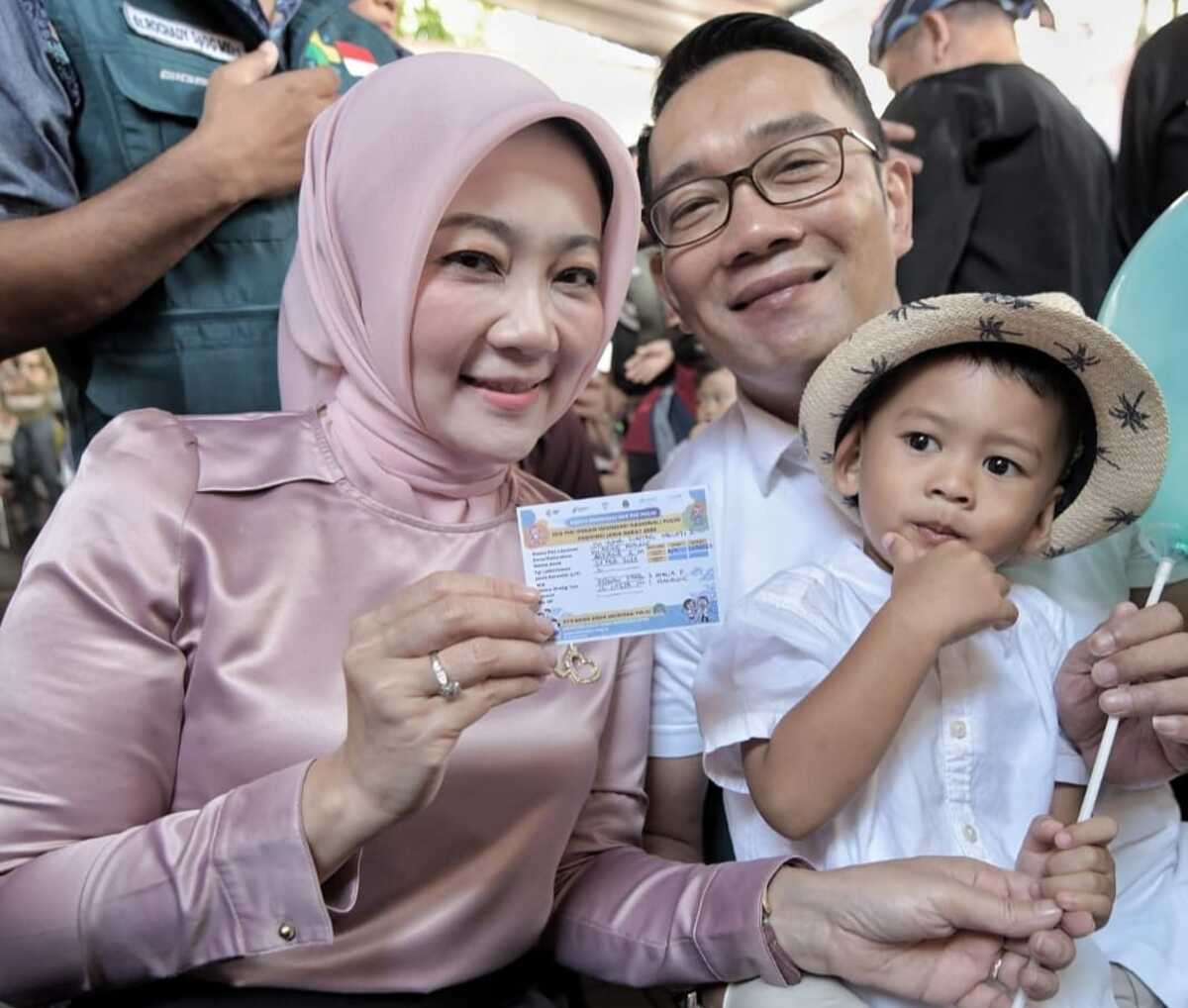 Arkana Aidan Misbach ke Posyandu untuk Imunisasi Polio