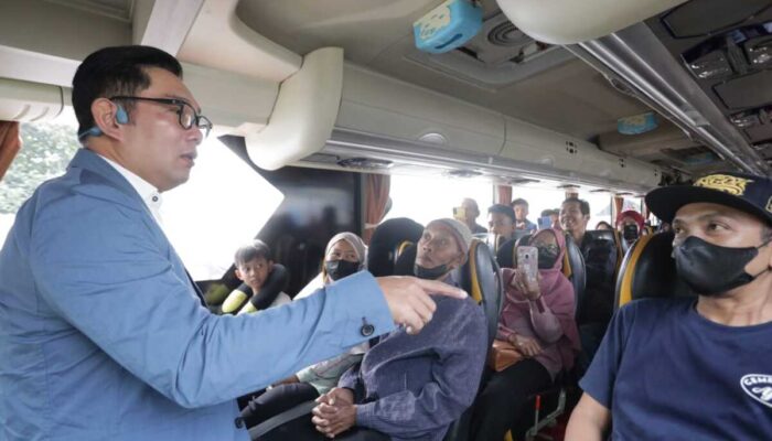 Ridwan Kamil Lepas Mudik Gratis ke Jatim dan Jateng