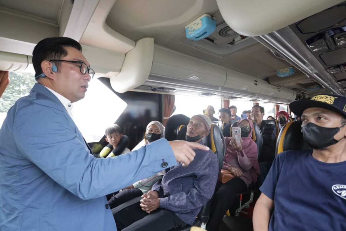 Ridwan Kamil Lepas Mudik Gratis ke Jatim dan Jateng