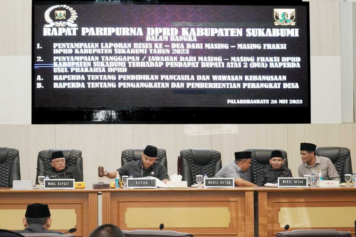 Paripurna Ke-10 DPRD Kab Sukabumi, Kaji 2 Raperda