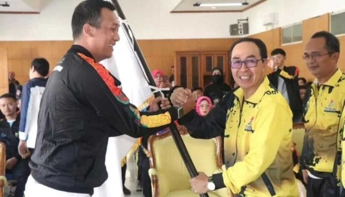 Ade Suryaman Lepas Atlet KORMI Kabupaten Sukabumi
