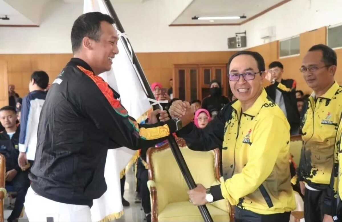 Ade Suryaman Lepas Atlet KORMI Kabupaten Sukabumi