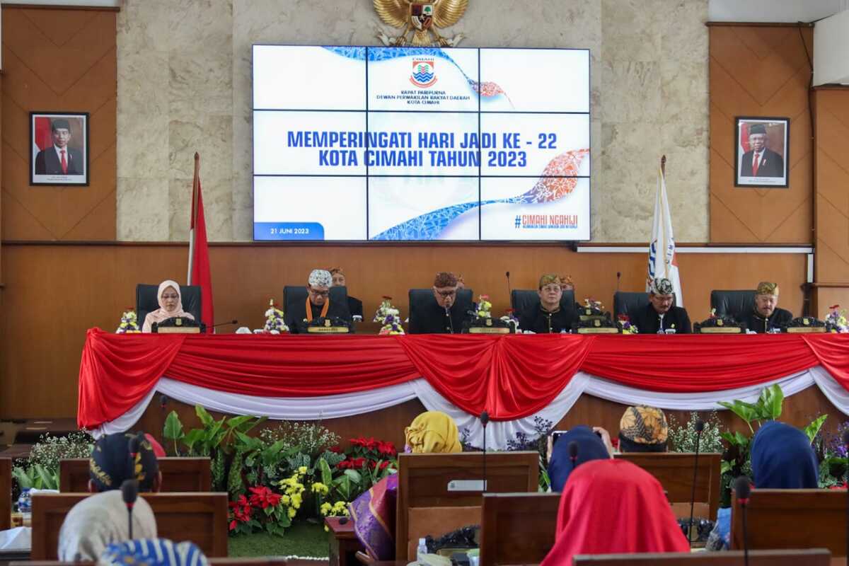 DPRD Kota Cimahi Paripurna HUT Ke-22 Cimahi