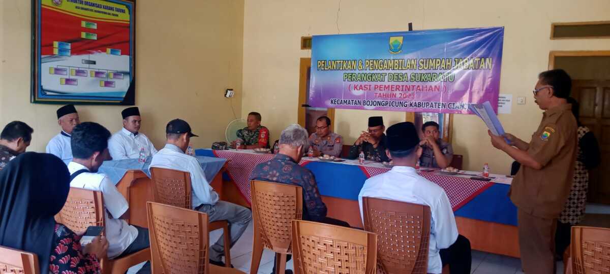 Kasi Pemerintahan Desa Sukaratu Cianjur Dilantik