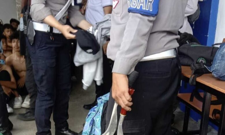Pelajar SMP di Cianjur Diamankan Aparat Diduga Akan Tawuran