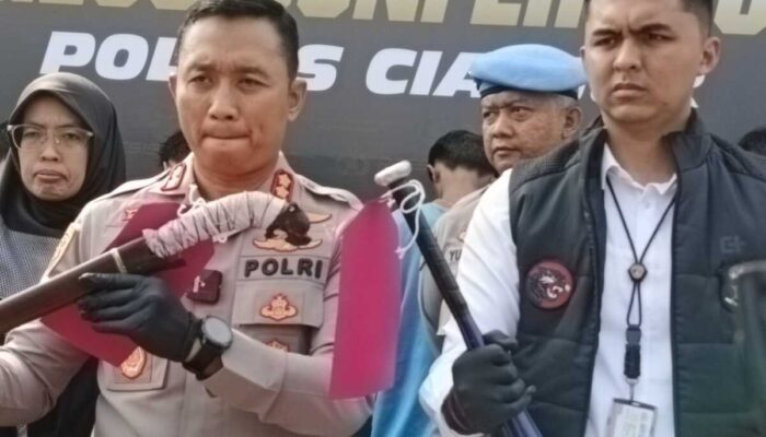 Polres Cianjur Amankan 3 Pelaku Pengrusakan Motor