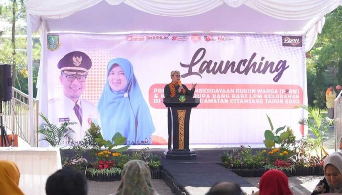 Walikota Sukabumi Launching P2RW Kec Citamiang