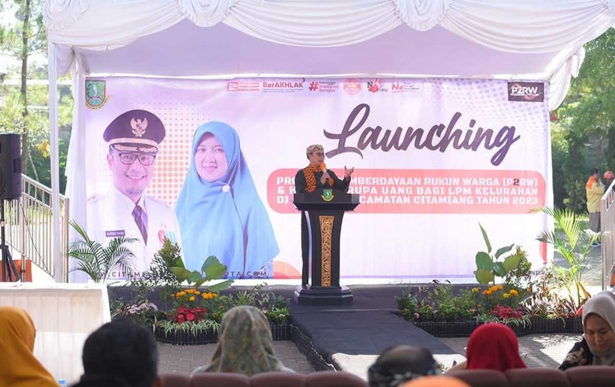 Walikota Sukabumi Launching P2RW Kec Citamiang