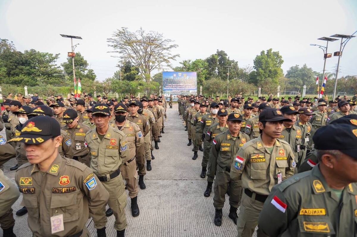 2.200 Linmas Kota Bandung Dikerahkan dalam Pemilu 2024