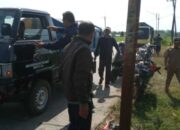 Bocil Naik Motor Ngebut Lantas Nambrak Tiang Listrik