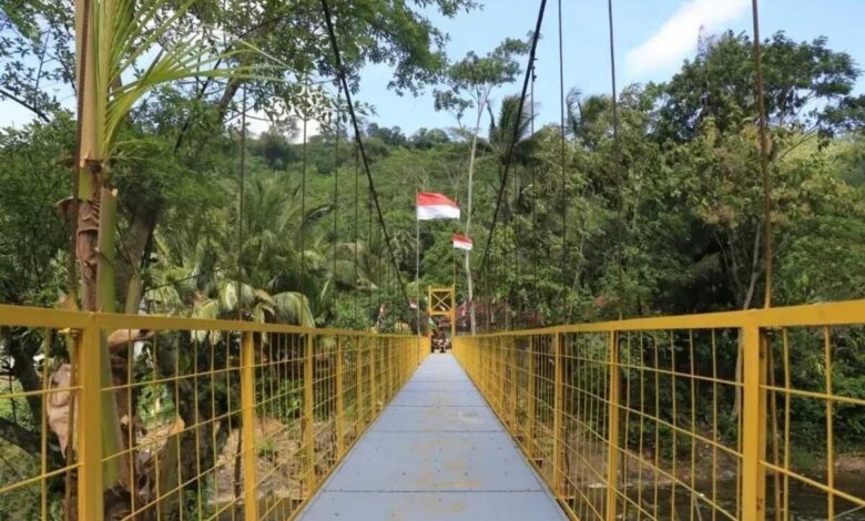 Jembatan Gantung Nangela di Kab Sukabumi Diresmikan