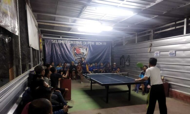 RW 19 Desa Rancamanyar Kab Bandung Turnamen Tenis Meja