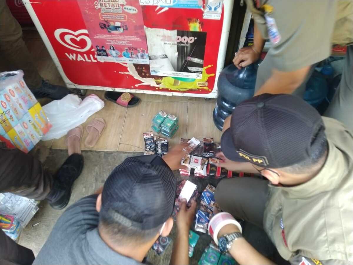 Ratusan Rokok Ilegal di Kota Cimahi Disita Aparat