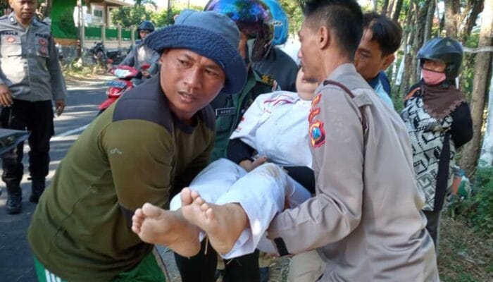 Siswi STM Negeri 1 Bendo Alami Kecelakaan Lalin