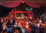 Warga Kabupaten Cianjur Pawai Obor Sambut 1 Muharam