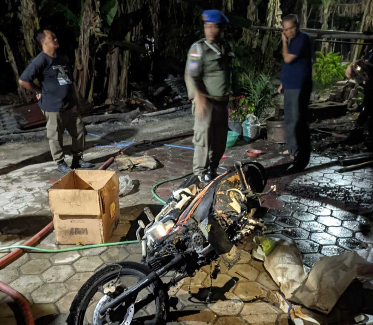 Kandang Ternak Kambing di Ponorogo Ludes Terbakar