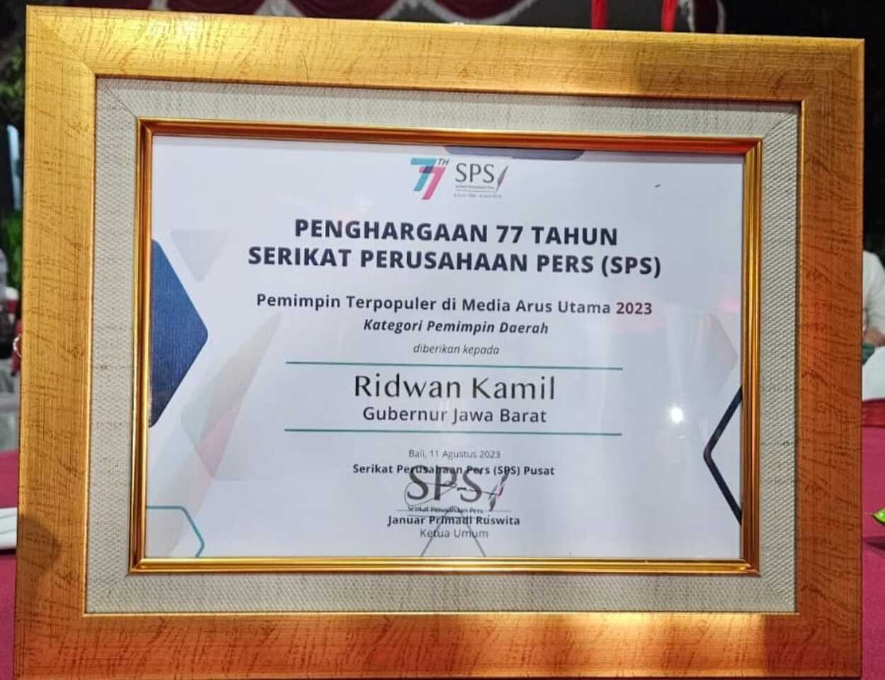 Ridwan Kamil Dinilai Sukses Bangun Hubungan dengan Pers