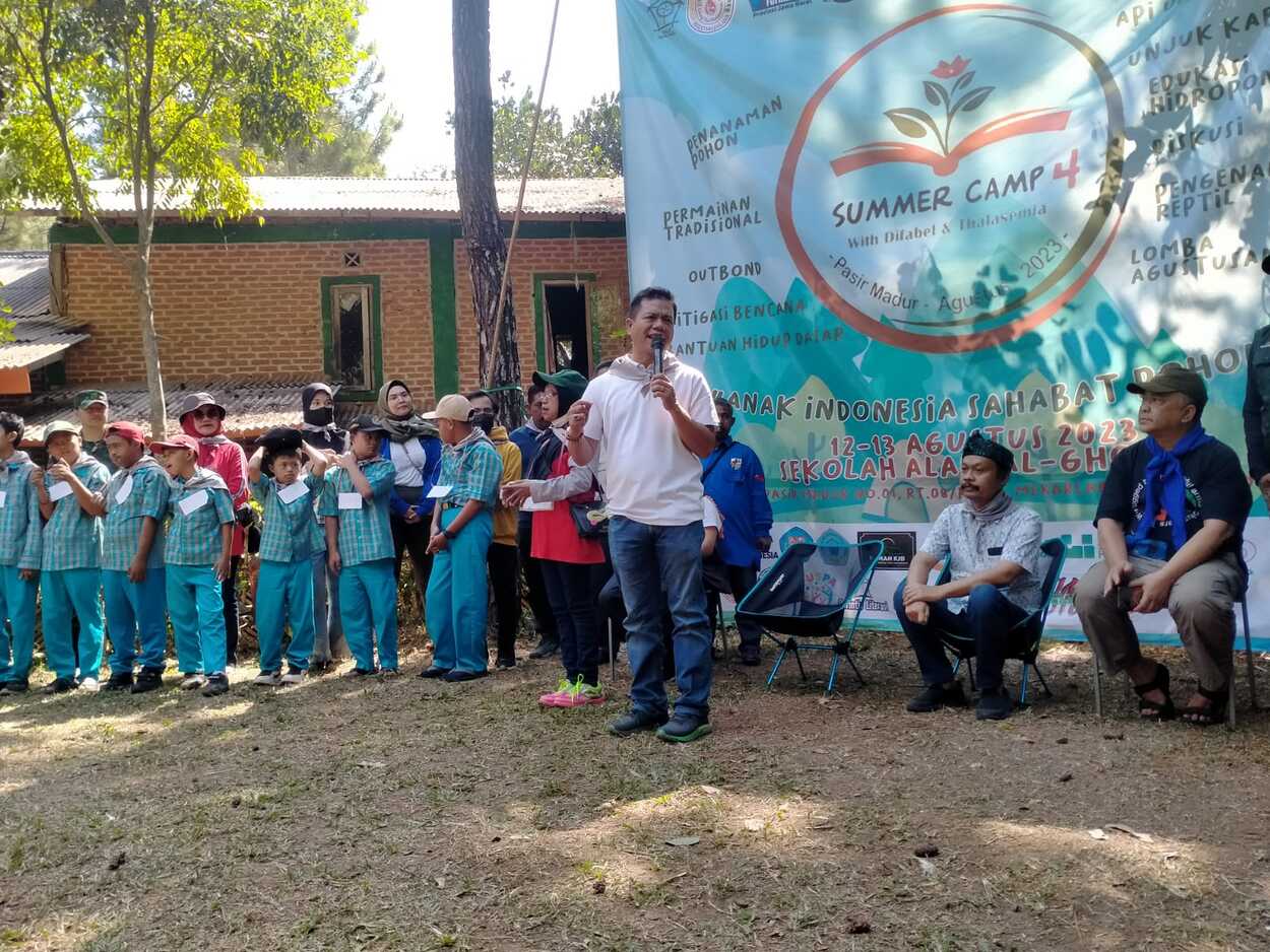 Summer Camp Ke-4, Kang DS Semangati Anak-anak Difabel