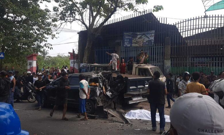 Tabrakan Beruntun di Cianjur Tewaskan 1 Orang dan Beberapa Terluka