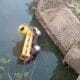 Truk Bermuatan Pasir Terjun dari Jembatan Parungbedil Cianjur