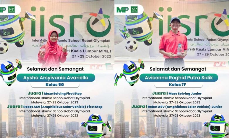 2 Siswa Indonesia Juara I International Islamic School Robot Olympiad