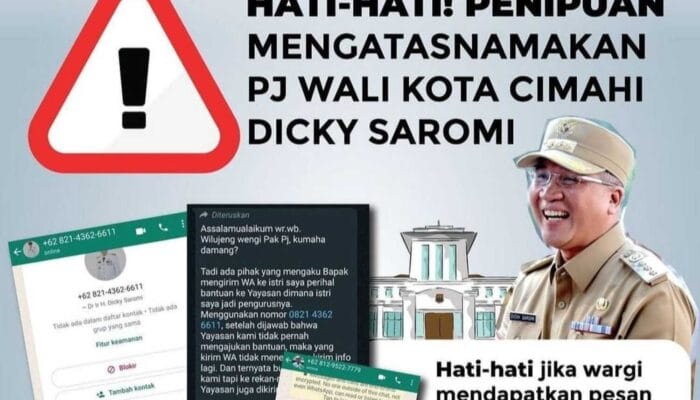 Beredar Penipuan Mengatasnamakan Pj Walikota Cimahi