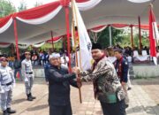 KPU KBB Terima Bendera Pataka Kirab Pemilu Tahun 2024