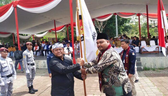 KPU KBB Terima Bendera Pataka Kirab Pemilu Tahun 2024