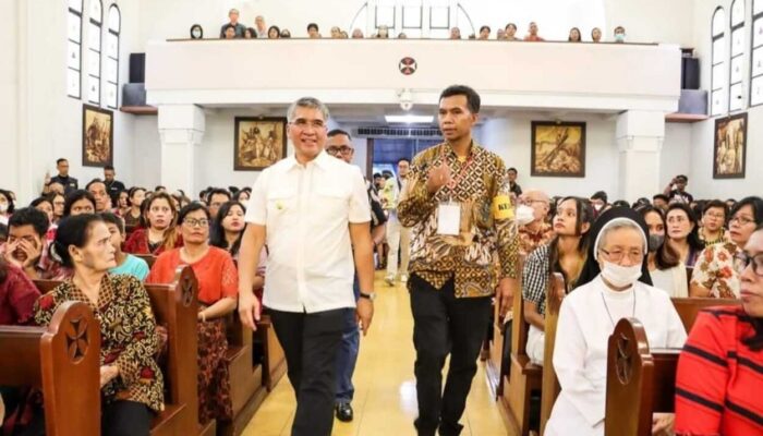 Dicky Saromi Pantau Ibadah Malam Natal 2023