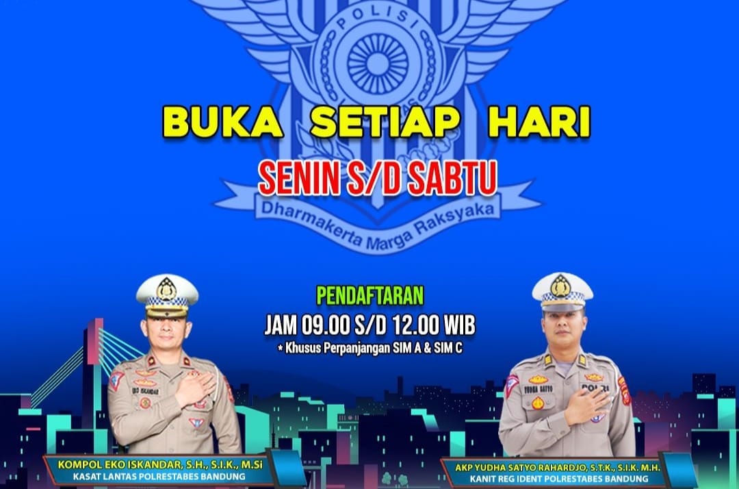 SIM Keliling Polrestabes Bandung 04 – 10 Desember 2023