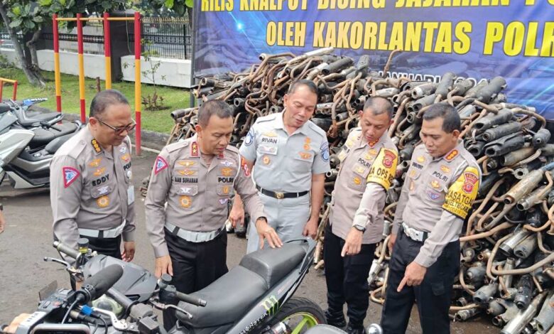 430 Ribu Knalpot Bising Periode 1-7 Januari 2024 Berhasil Disita