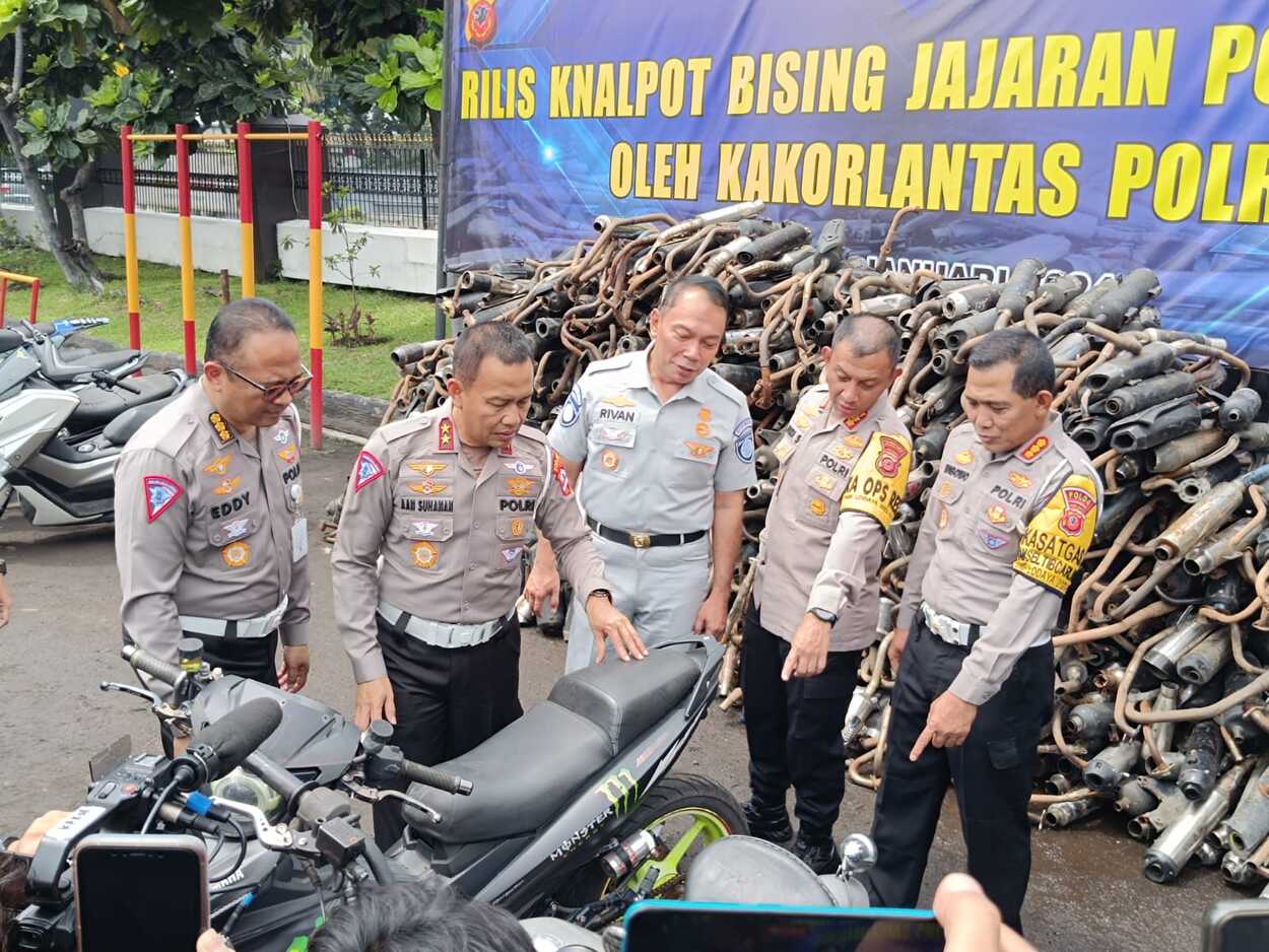 430 Ribu Knalpot Bising Periode 1-7 Januari 2024 Berhasil Disita