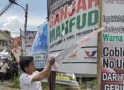 Alat Peraga Kampanye di Cianjur Ditertibkan Aparat