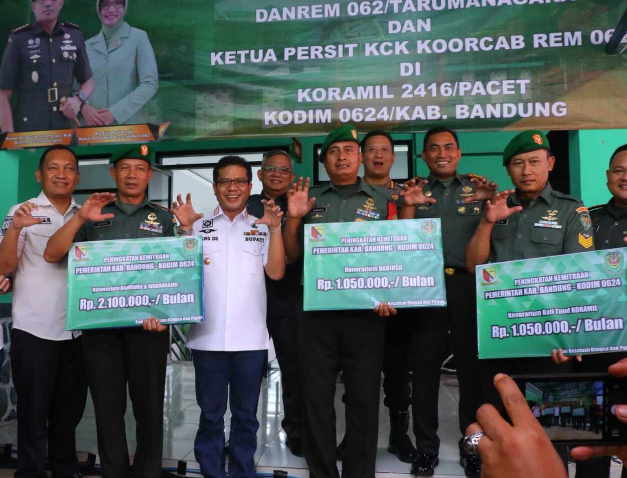 Bupati Bandung Naikkan Honor Babinsa, Danramil, Bati Tuud