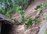 1 Rumah di Kampung Bantarcaringin Cianjur Tertimpa Longsor