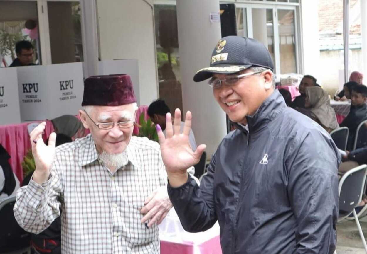 Dicky Saromi Tinjau Pelaksanaan Pemilu 2024