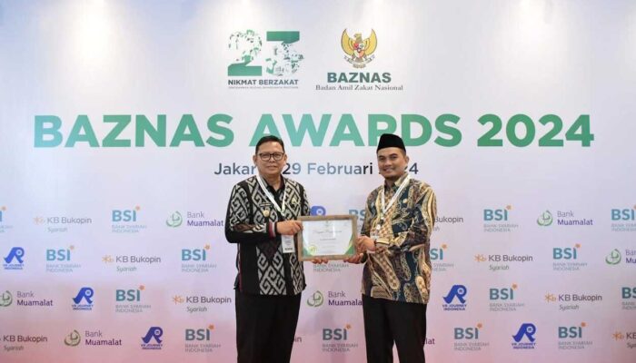 Pemkot Sukabumi Raih Penghargaan Baznas Awards 2024