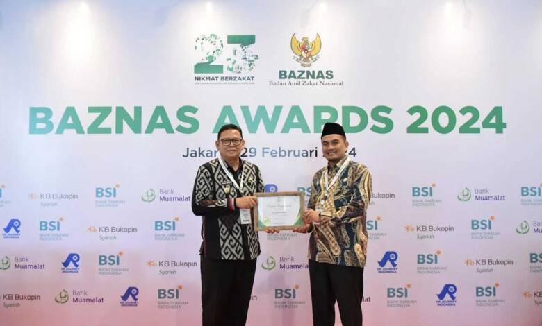 Pemkot Sukabumi Raih Penghargaan Baznas Awards 2024