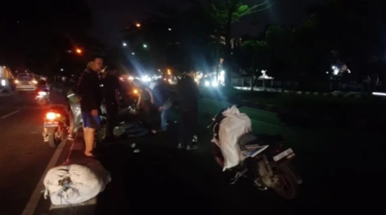 Motor Sport Alami Kecelakaan Tungggal di Kota Bandung