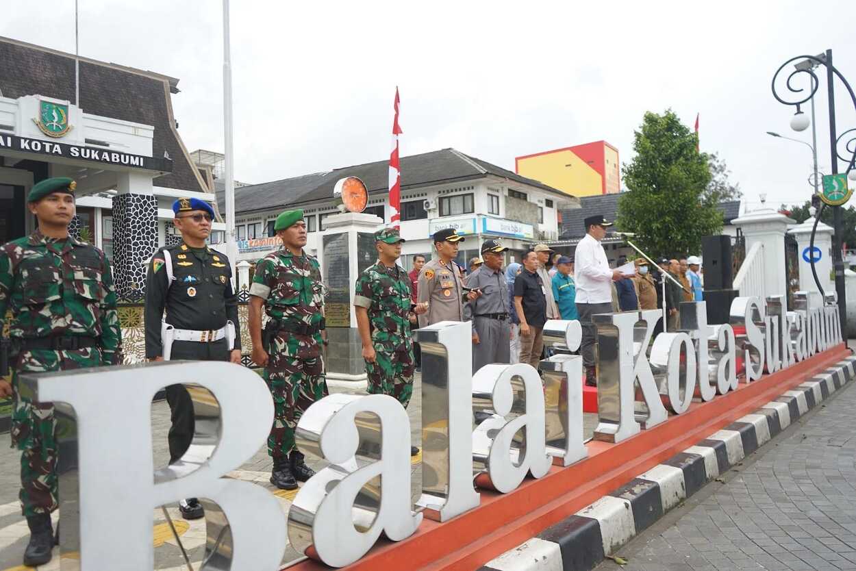 Forkopimda Kota Sukabumi Apel Siaga Malam Takbir
