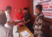 Habib Mulki Daftar Pilkada Cabup dan Cawabup di Markas DPC PDIP Kabupaten Sukabumi